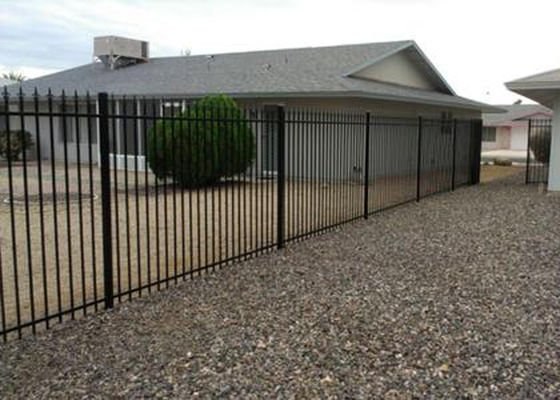 Iron Garrison Fence Panel PVC Coated Ornamental Wrought 1.8M X 2.1M