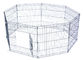 Dog Stainless Steel Mesh Box Playpen Crate Fence 8 Panel 42 inch Tall