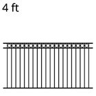 Heavy Duty 8 Ft Wrought Iron Fence Panels Home Garden