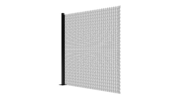 Antidraht-Antiaufstieg schnitt-hohe Sicherheits-Mesh Fence Clear View Sliding-Flugsteig-358